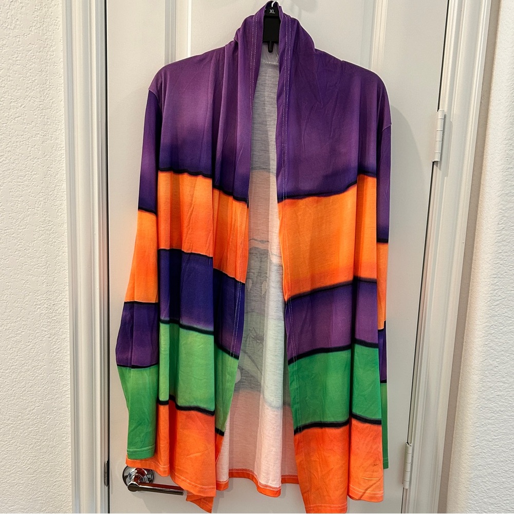 Halloween cardigan. Super cute and fun. 2XL. NO TAGS.